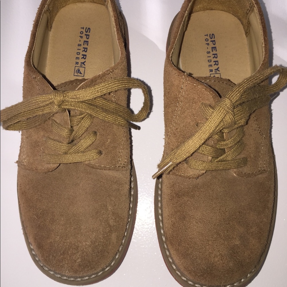 Boy’s buck suede dress shoe